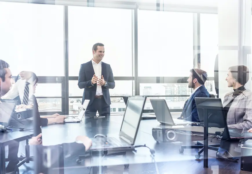 Legal team presentation illustrating real-time operational dashboards