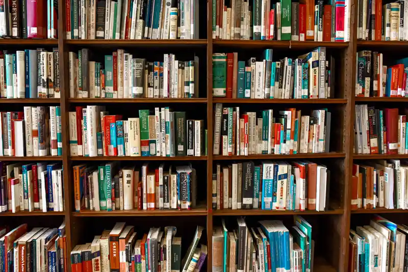 Library shelves symbolizing structured and automated subscription management