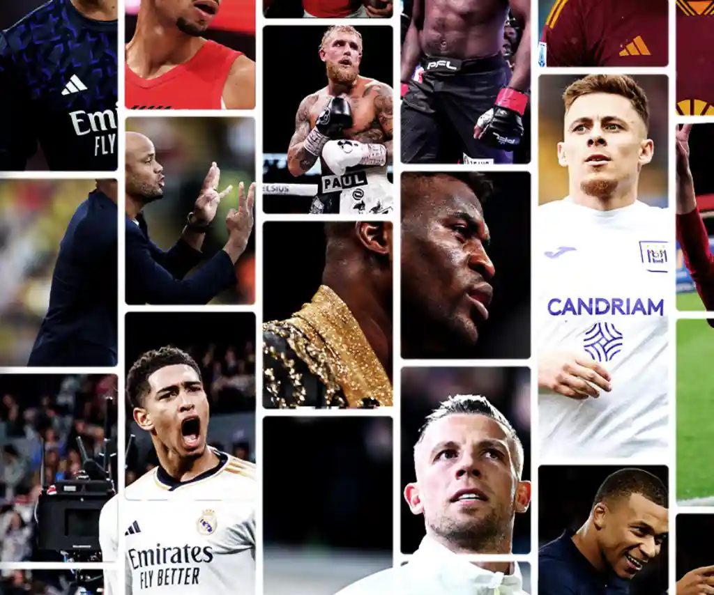 Professional athletes collage representing sales force enablement through Odoo